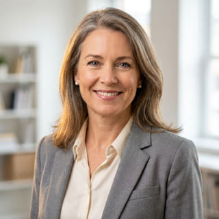 Sarah Coleman, prezentată ca director financiar la Temeinic Sporanță, într-o imagine de profil